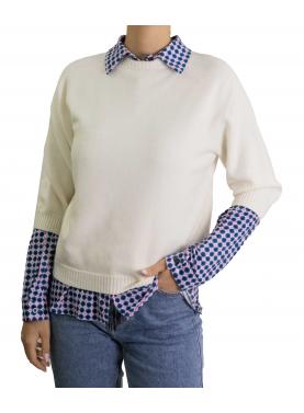 Maglioncino con manica a 3/4 in viscosa 